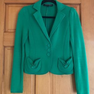 Nanette Lepore Kelly Green Knit Blazer